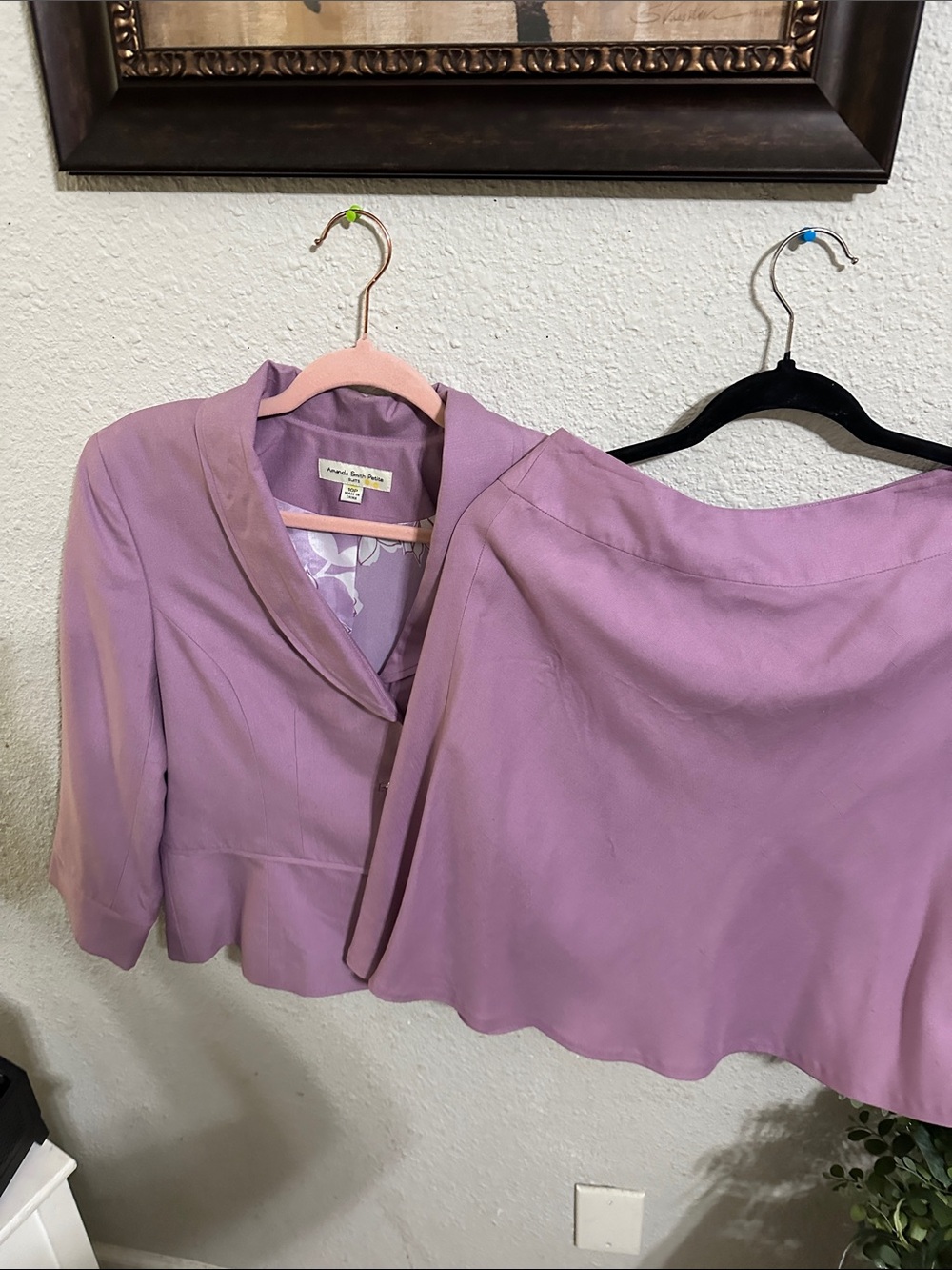 Amanda Smith Lavender Two-Piece Skirt Suit